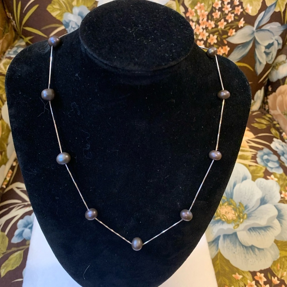 Stamped Italy 925 with Pearls Necklace